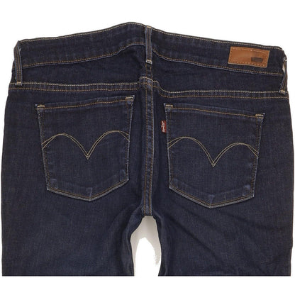 Levi's Slight Curve Women Navy Skinny Slim Stretch Jeans W28 L33