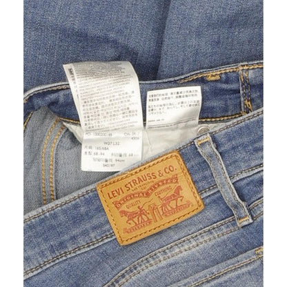 Levi's 714 Women Blue Straight Slim Stretch Jeans W27 L32