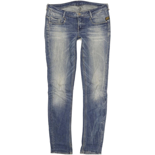G-Star New Radar Women Blue Skinny Slim Stretch Jeans W30 L34