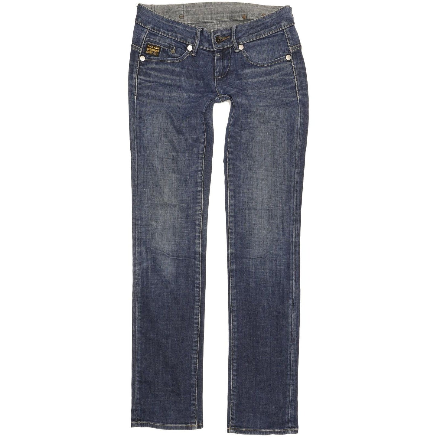 G-Star Midge Women Blue Straight Slim Stretch Jeans W27 L33