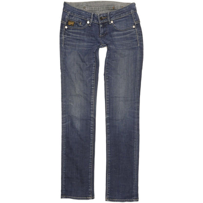 G-Star Midge Women Blue Straight Slim Stretch Jeans W27 L33