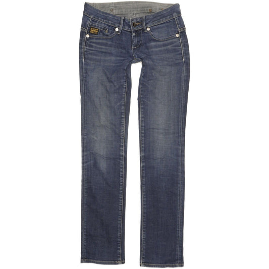 G-Star Midge Women Blue Straight Slim Stretch Jeans W27 L33
