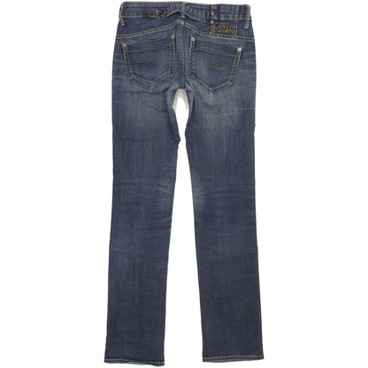 G-Star Midge Women Blue Straight Slim Stretch Jeans W27 L33