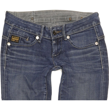 G-Star Midge Women Blue Straight Slim Stretch Jeans W27 L33