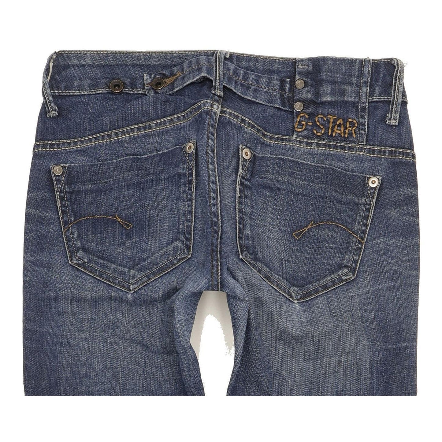 G-Star Midge Women Blue Straight Slim Stretch Jeans W27 L33