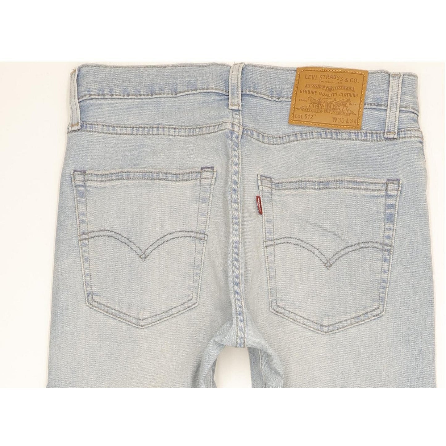 Levi's 512 Men Blue Tapered Slim Stretch Jeans W30 L33