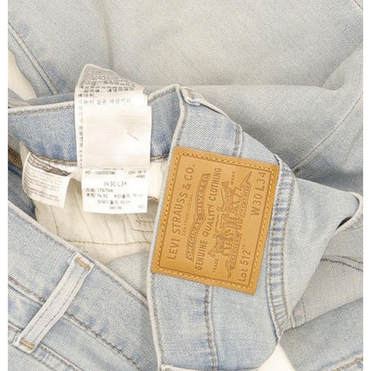 Levi's 512 Men Blue Tapered Slim Stretch Jeans W30 L33