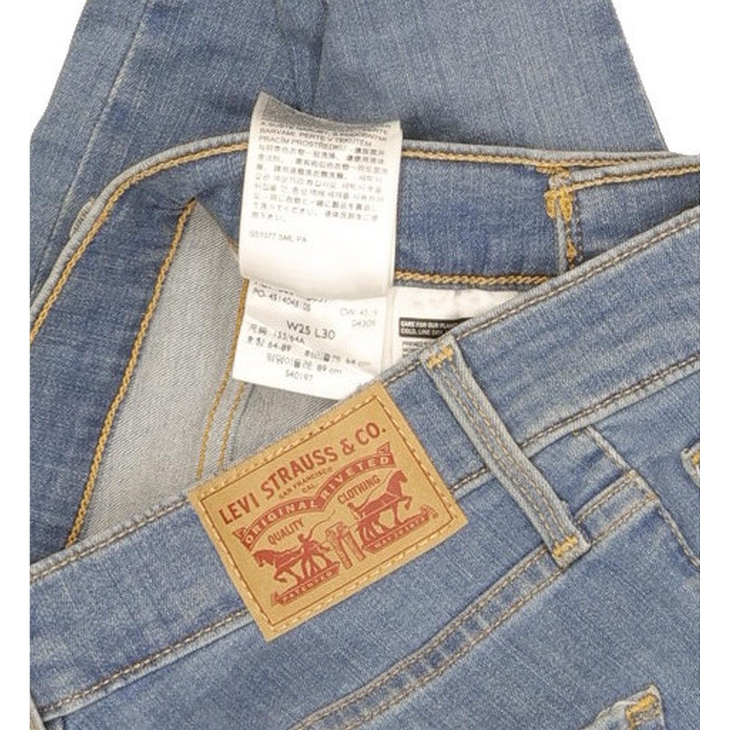 Levi's 310 Shaping Women Blue Skinny Slim Stretch Jeans W25 L30