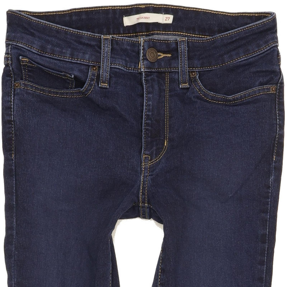 Levi's 711 Women Blue Skinny Slim Stretch Jeans W27 L27
