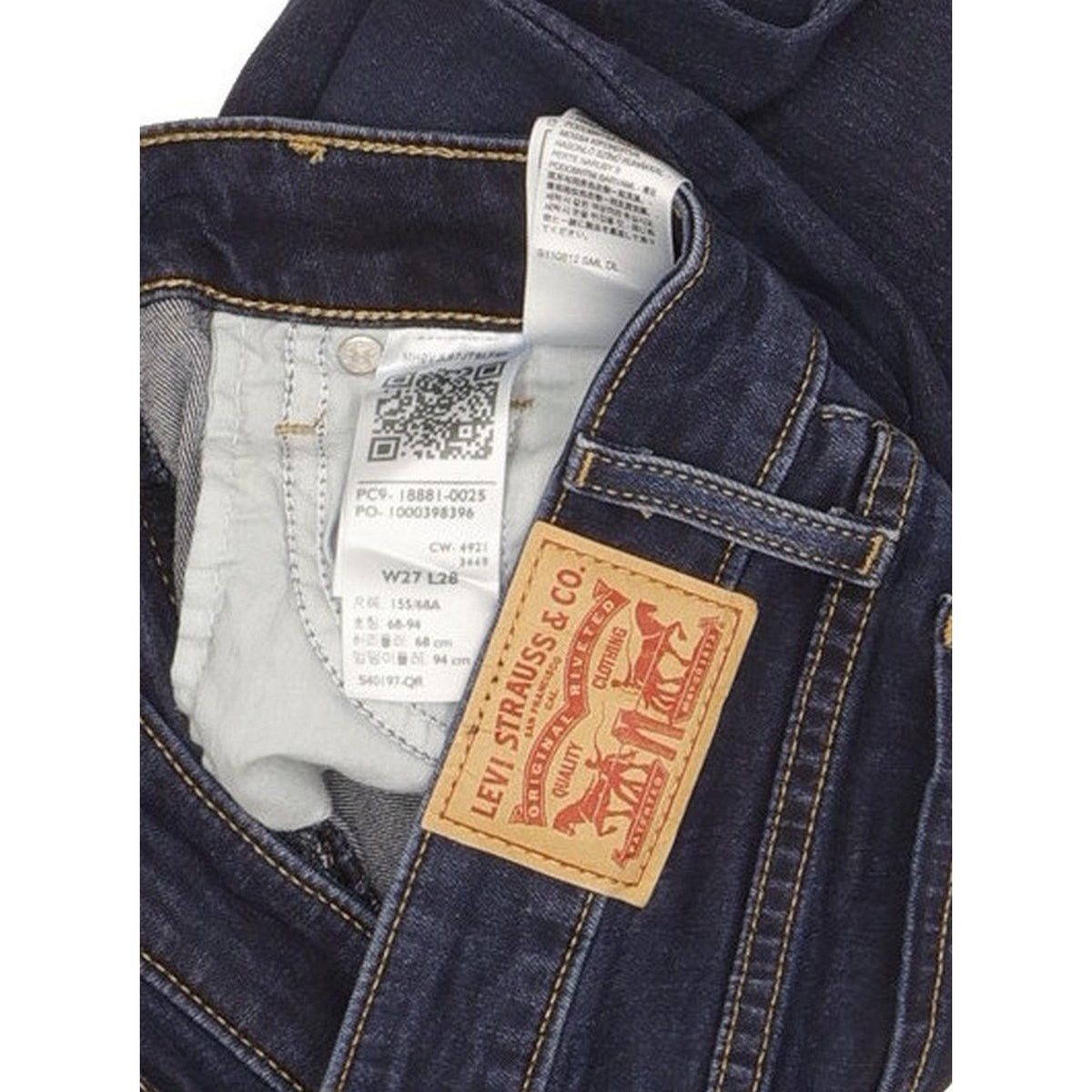 Levi's 711 Women Blue Skinny Slim Stretch Jeans W27 L27