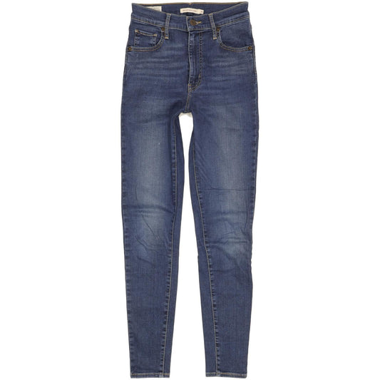 Levi's Mile Blue Skinny Slim Stretch Jeans High Waisted W26 L30