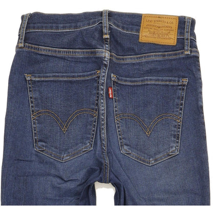 Levi's Mile Blue Skinny Slim Stretch Jeans High Waisted W26 L30