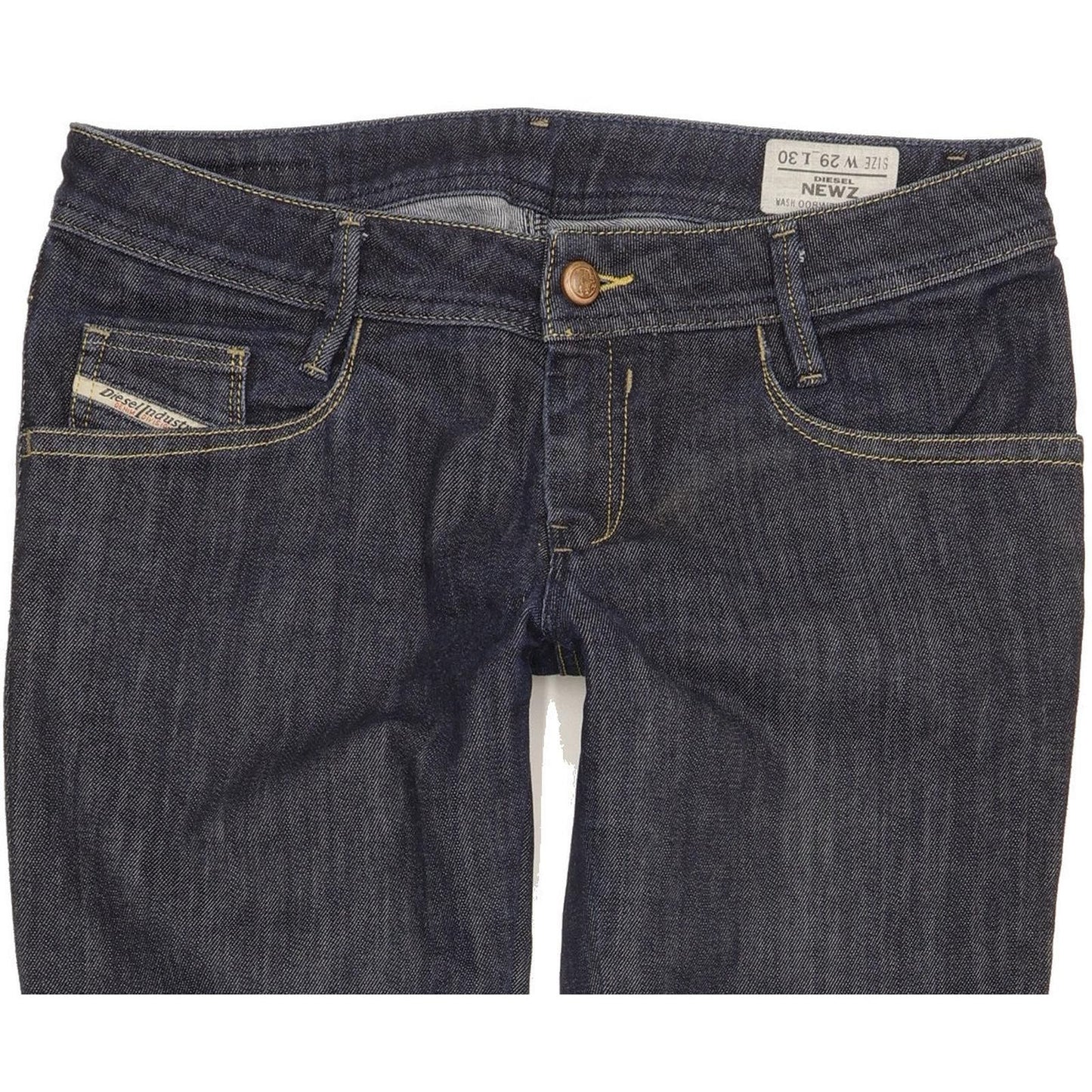 Diesel Newz 008WZ Women Navy Straight Slim Stretch Jeans W29 L30
