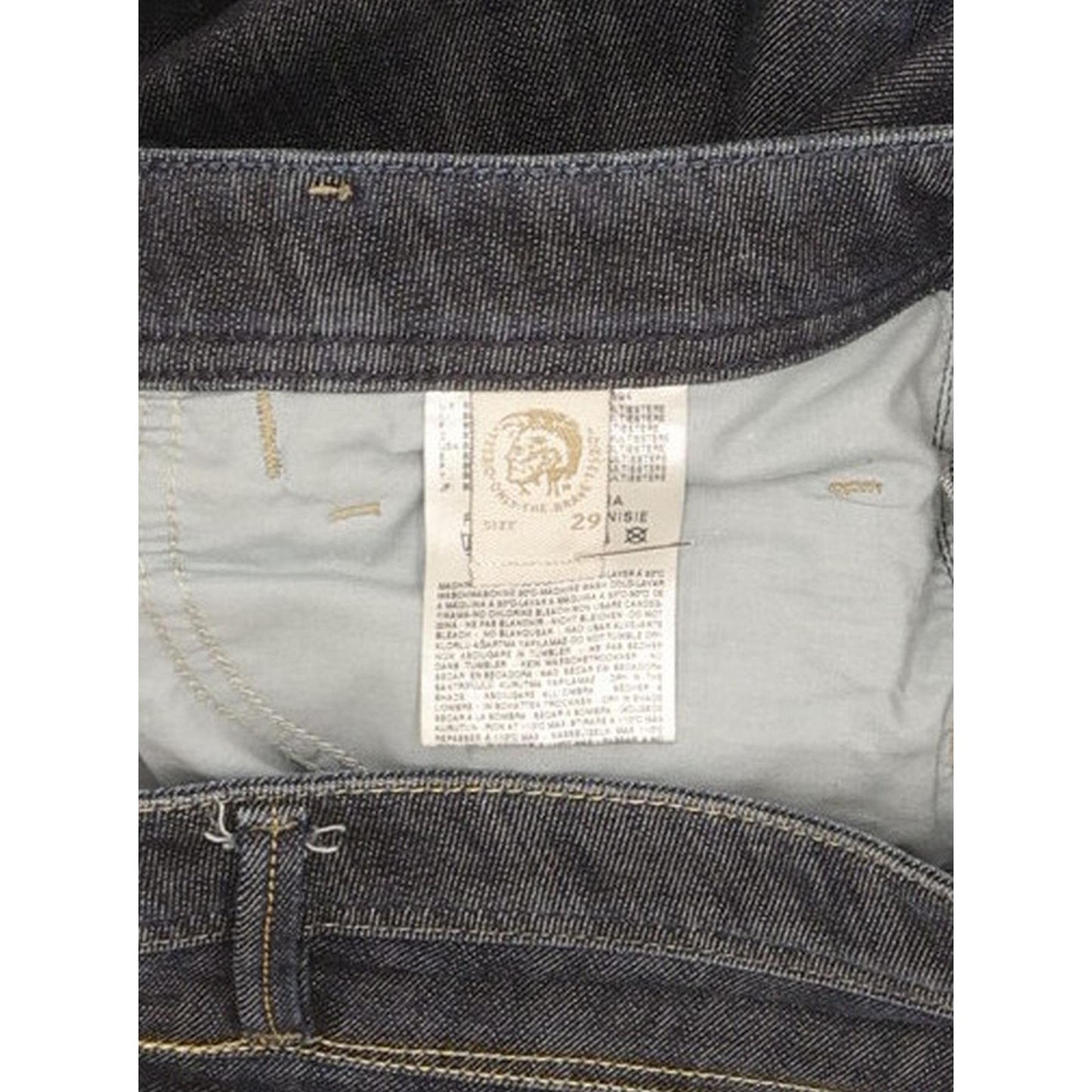 Diesel Newz 008WZ Women Navy Straight Slim Stretch Jeans W29 L30