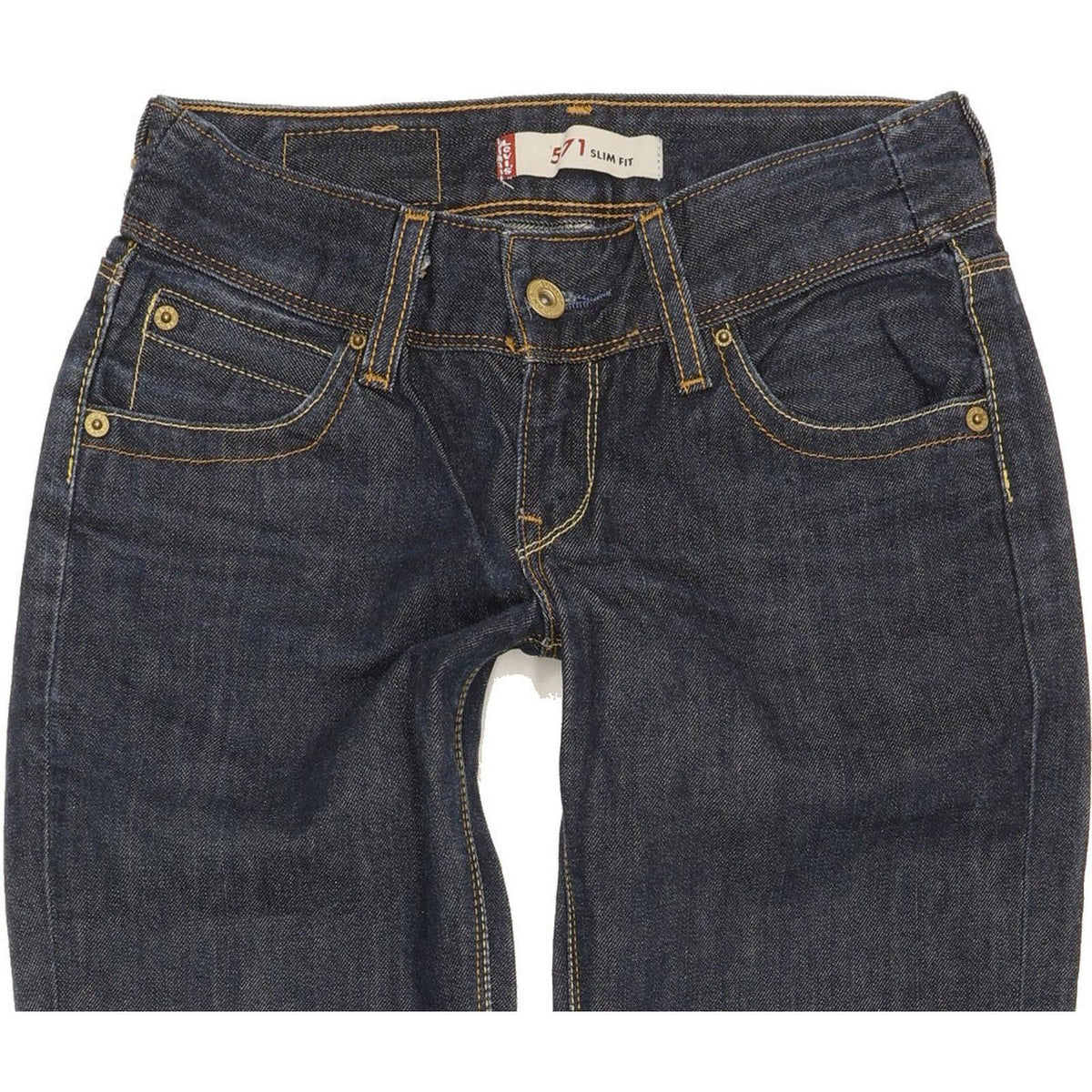 Levi's 571 Women Blue Straight Slim Jeans W26 L31