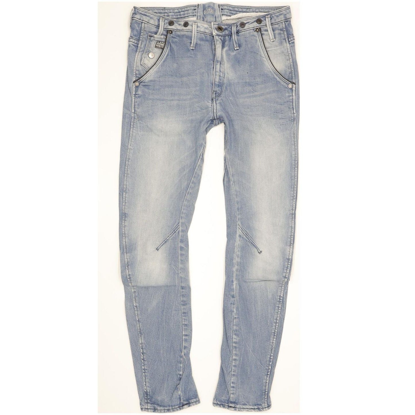 G-Star Arc Navy 3D Women Blue Tapered Slim Stretch Jeans W25 L32
