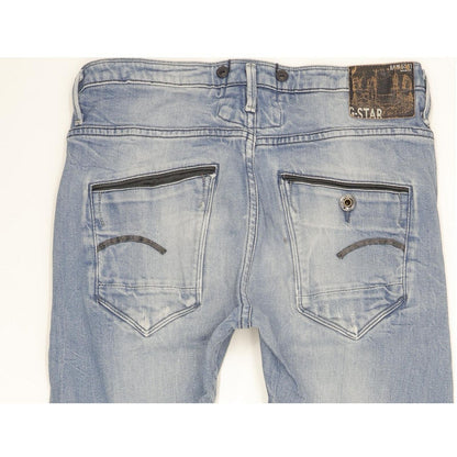 G-Star Arc Navy 3D Women Blue Tapered Slim Stretch Jeans W25 L32