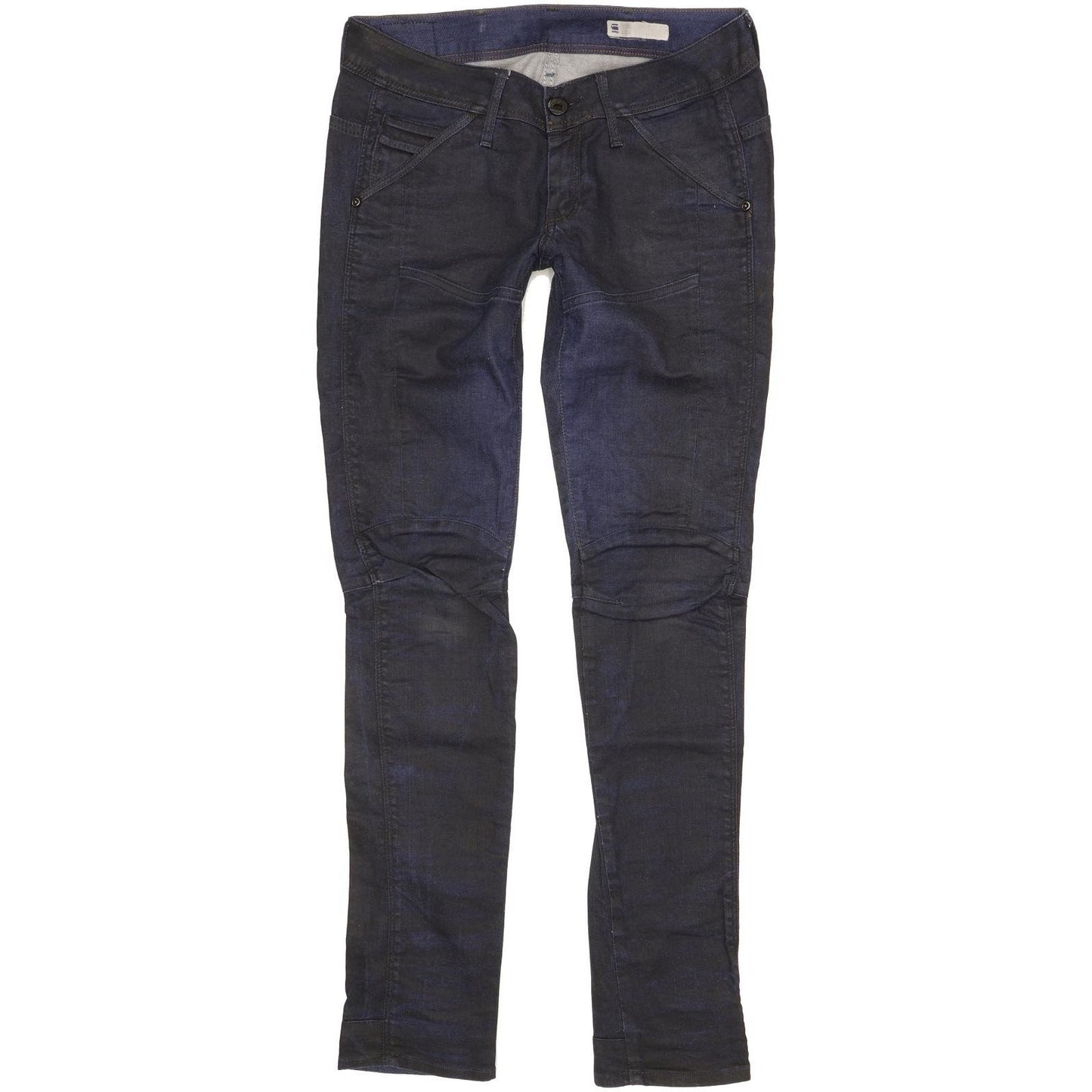 G-Star New Elva 3D Women Navy Tapered Slim Stretch Jeans W27 L32