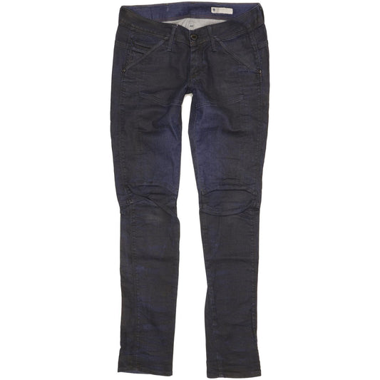G-Star New Elva 3D Women Navy Tapered Slim Stretch Jeans W27 L32
