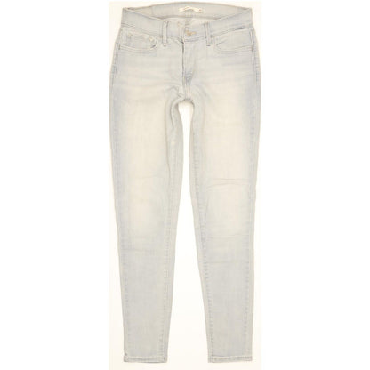 Levi's 710 Super Women Blue Skinny Slim Stretch Jeans W28 L29