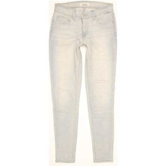 Levi's 710 Super Women Blue Skinny Slim Stretch Jeans W28 L29