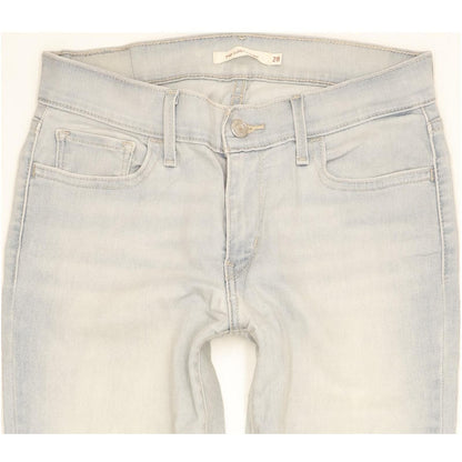 Levi's 710 Super Women Blue Skinny Slim Stretch Jeans W28 L29