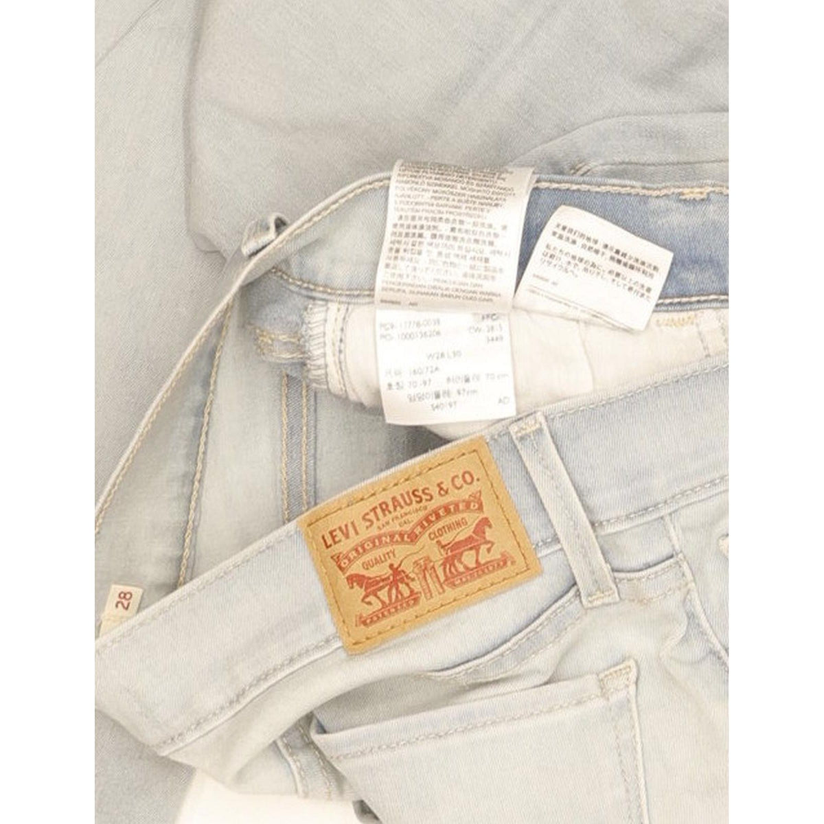 Levi's 710 Super Women Blue Skinny Slim Stretch Jeans W28 L29