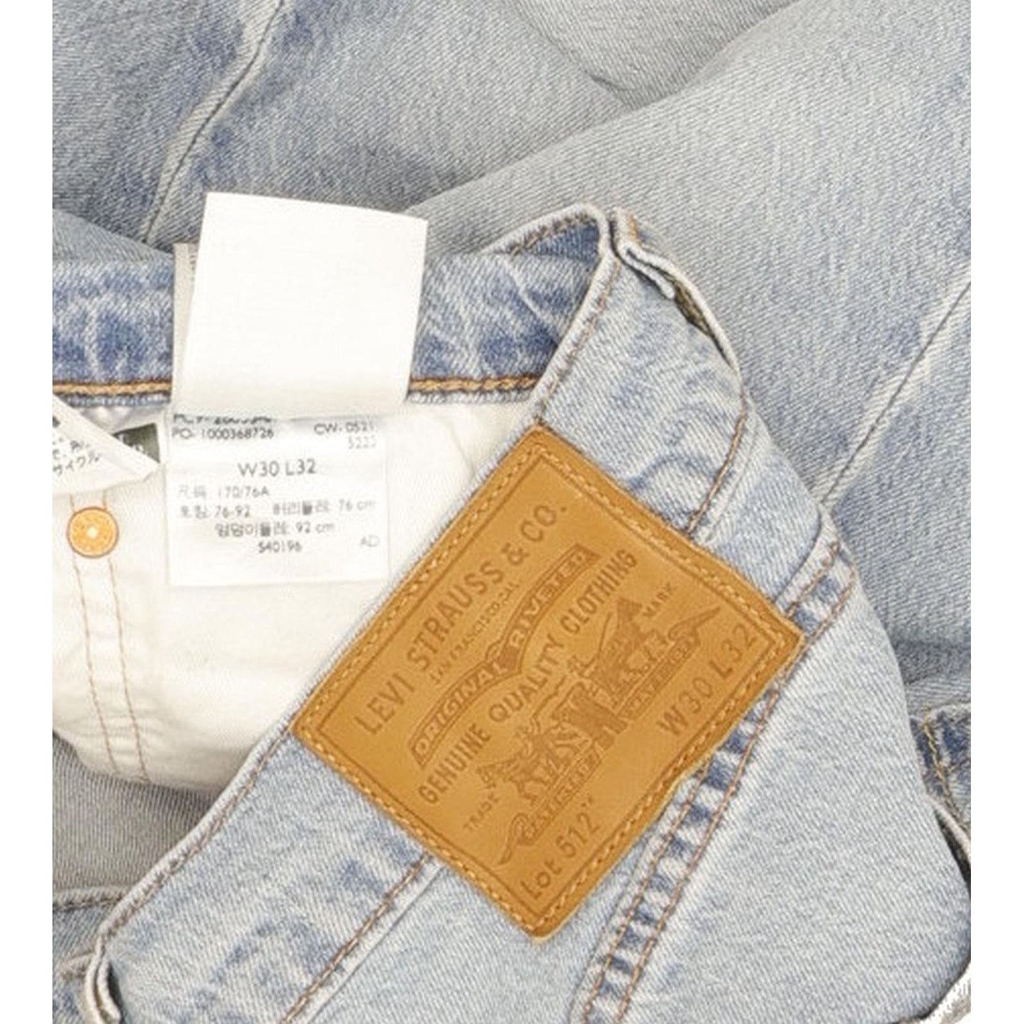 Levi's 512 Men Blue Tapered Slim Stretch Jeans W30 L31