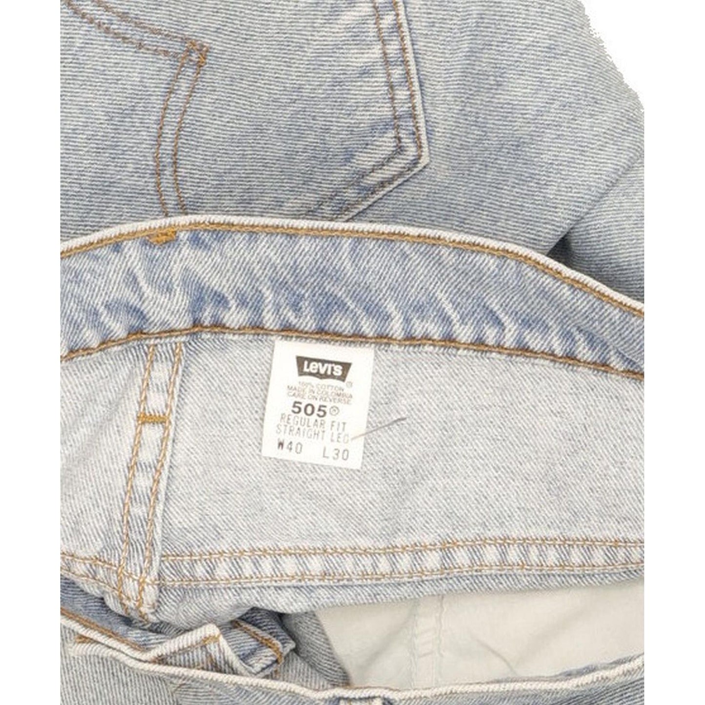 Levi's 505 Men Blue Straight Regular Jeans W40 L30