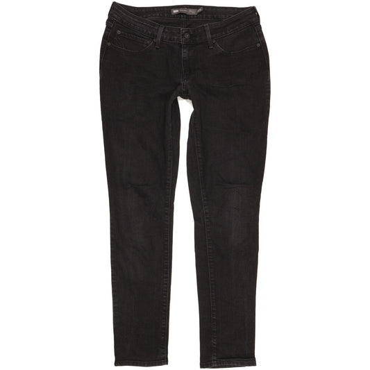 Levi's Bold Curve Women Black Skinny Slim Stretch Jeans W31 L31