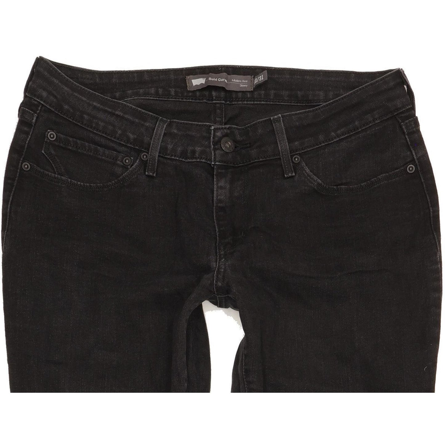 Levi's Bold Curve Women Black Skinny Slim Stretch Jeans W31 L31