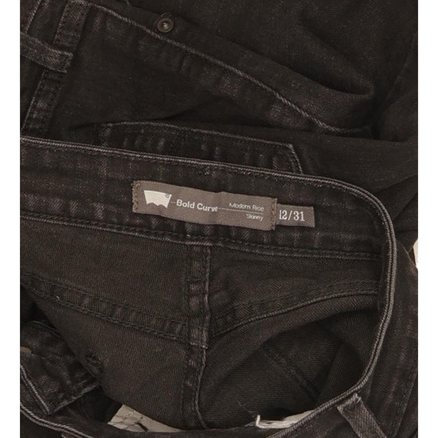 Levi's Bold Curve Women Black Skinny Slim Stretch Jeans W31 L31