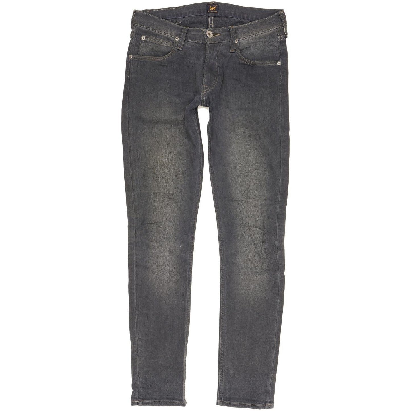 Lee Luke Men Grey Skinny Slim Stretch Jeans W29 L32