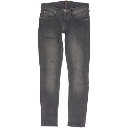 Lee Luke Men Grey Skinny Slim Stretch Jeans W29 L32