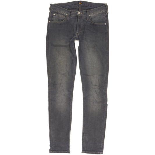 Lee Luke Men Grey Skinny Slim Stretch Jeans W29 L32