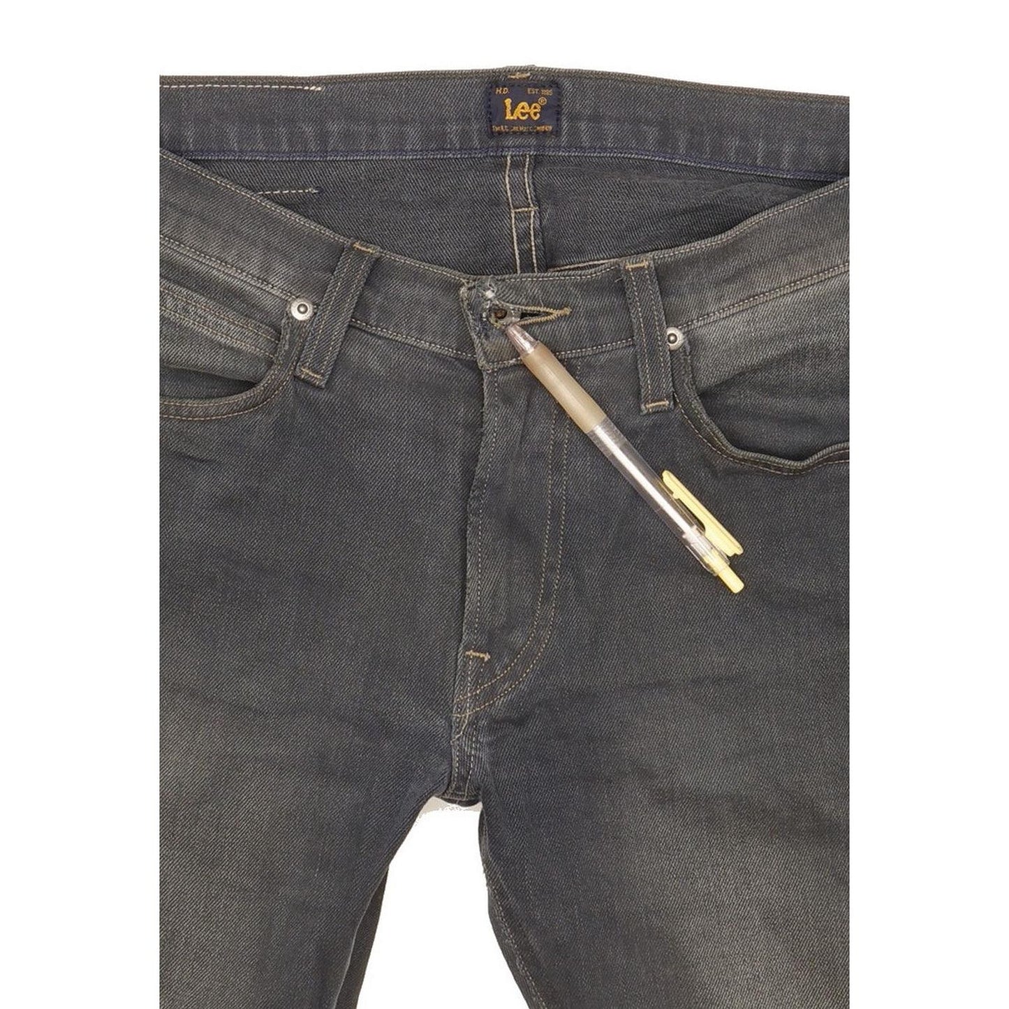 Lee Luke Men Grey Skinny Slim Stretch Jeans W29 L32