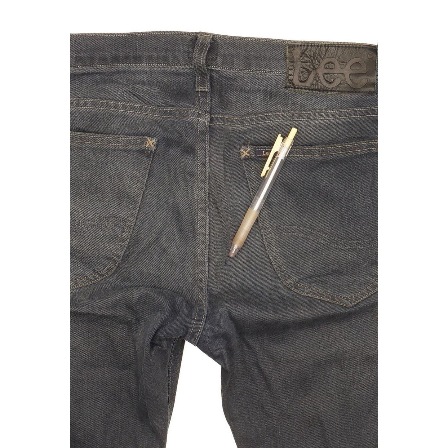 Lee Luke Men Grey Skinny Slim Stretch Jeans W29 L32