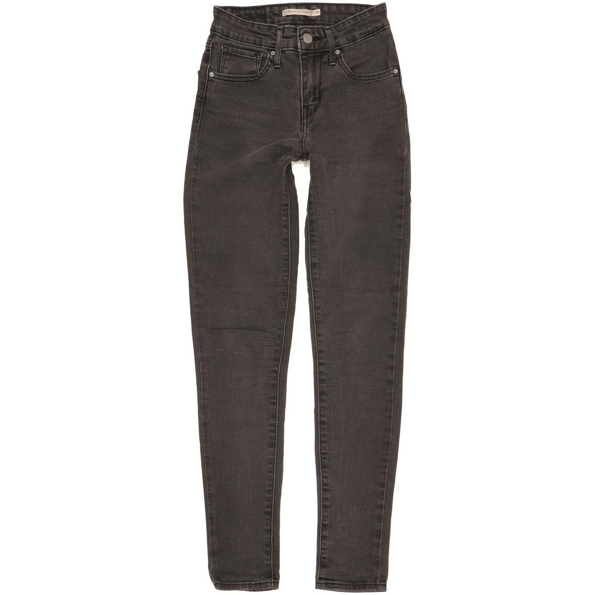 Levi's 721 Women Charcoal Skinny Slim Stretch Jeans W24 L30