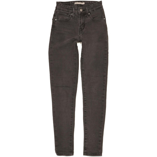 Levi's 721 Women Charcoal Skinny Slim Stretch Jeans W24 L30