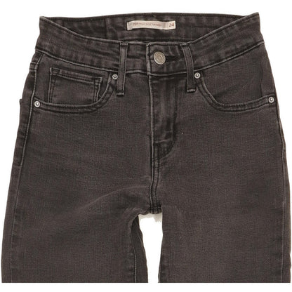 Levi's 721 Women Charcoal Skinny Slim Stretch Jeans W24 L30