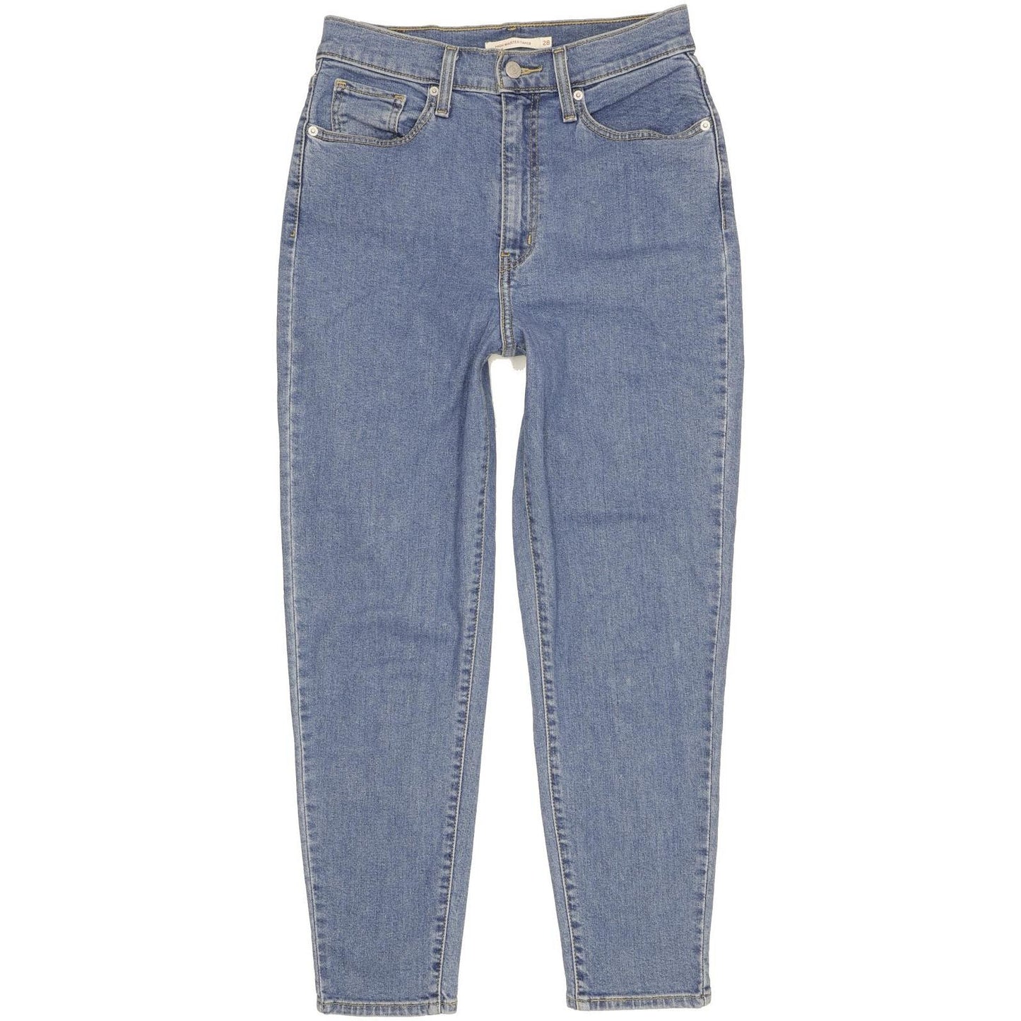 Levi's Blue Tapered Slim Stretch Jeans High Waisted W28 L27