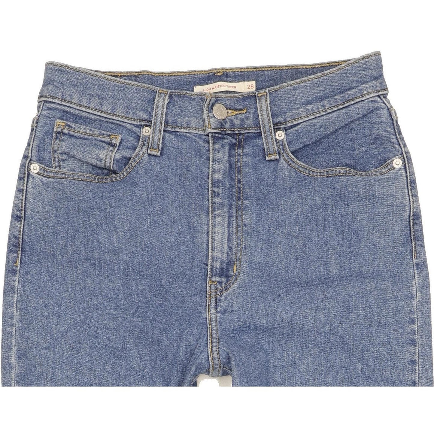 Levi's Blue Tapered Slim Stretch Jeans High Waisted W28 L27