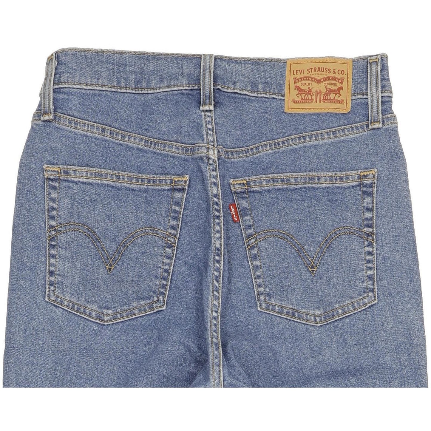 Levi's Blue Tapered Slim Stretch Jeans High Waisted W28 L27