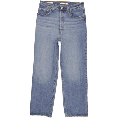 Levi's Ribcage Blue Straight Slim Stretch Jeans High Waisted W29 L27