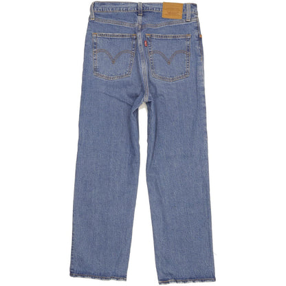 Levi's Ribcage Blue Straight Slim Stretch Jeans High Waisted W29 L27