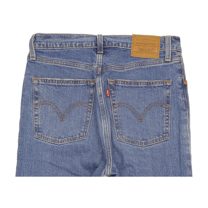 Levi's Ribcage Blue Straight Slim Stretch Jeans High Waisted W29 L27