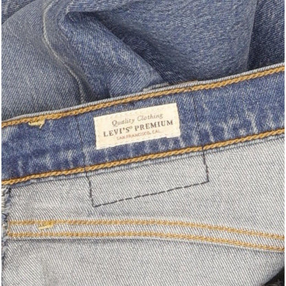 Levi's Ribcage Blue Straight Slim Stretch Jeans High Waisted W29 L27
