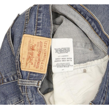 Levi's 521 Men Blue Straight Regular Stretch Jeans W34 L33