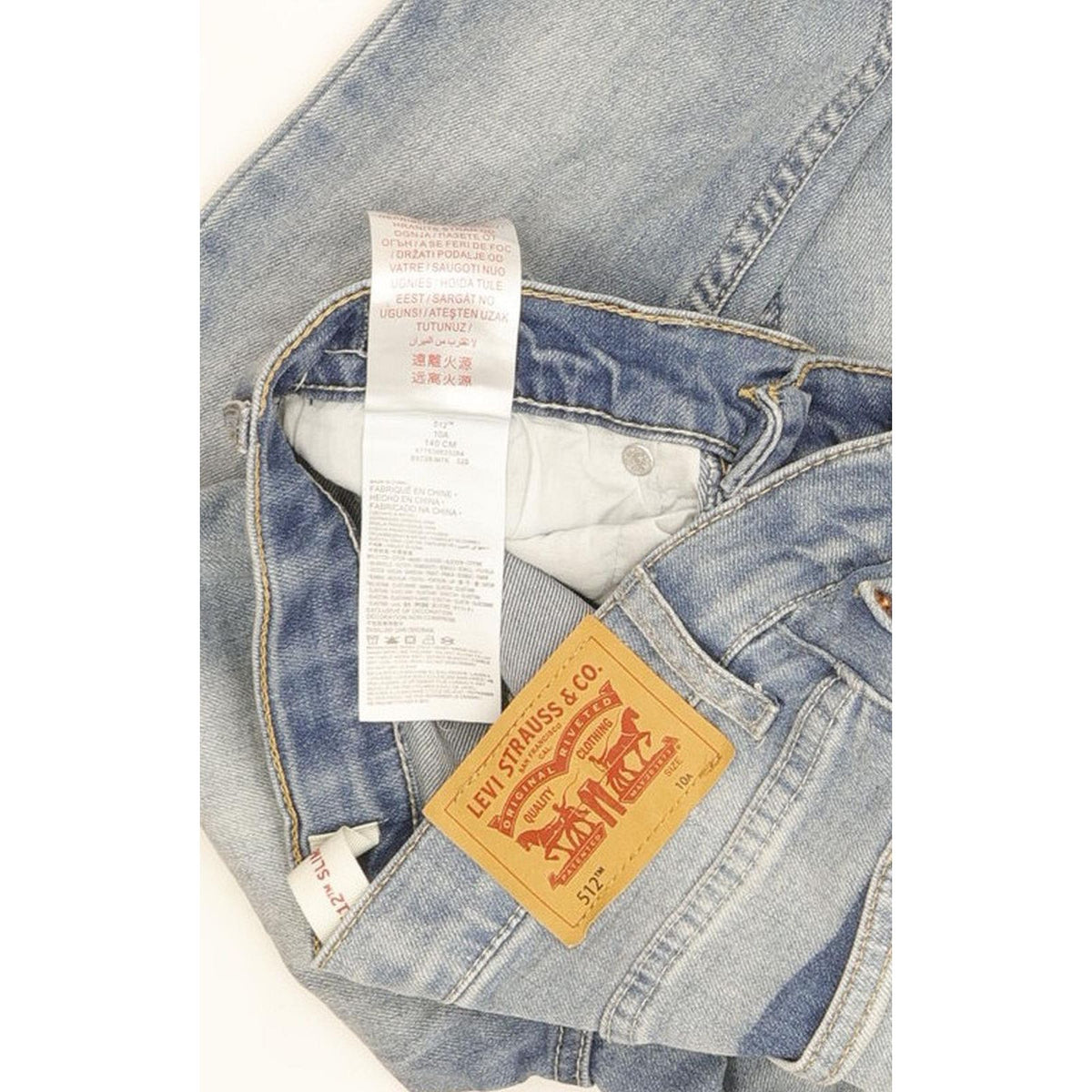 Levi's 512 Kids Blue Tapered Slim Stretch Jeans W24 L26