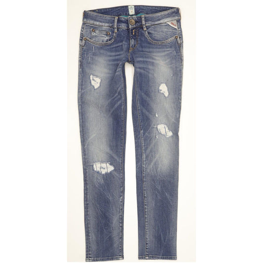 Replay Radixes Women Blue Skinny Slim Stretch Jeans W27 L30